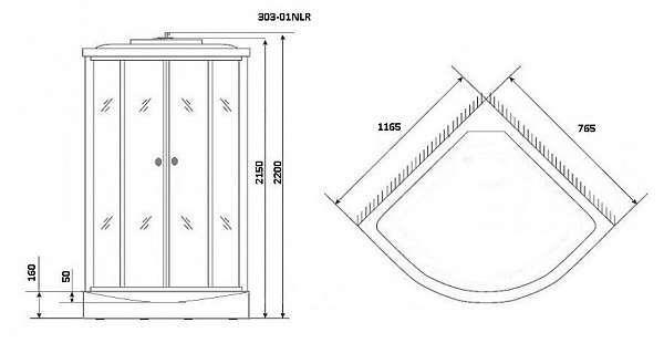 Душевая кабина Niagara Ultra  NG-303-01RN
