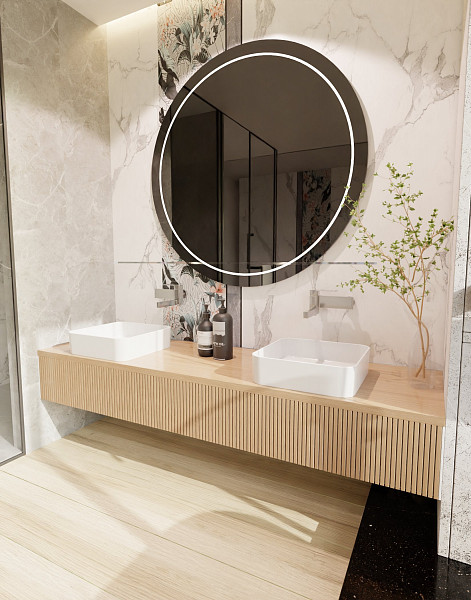 AQM5008 Раковина настольная AQUAme отдельностоящая прямоугольная. 400*400*110