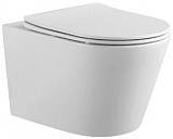 SET Aquatek ВЕГА+Geberit (111.154.11.1+AQ1905-00). Комплект  5в1(инсталляция+кнопка+крепеж+унитаз+крышка)