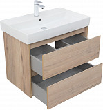 Тумба под раковину Aquanet Nova Lite 75 дуб крафт (2 ящика) 00287902