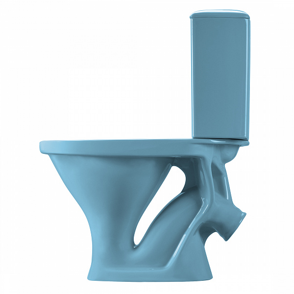 Унитаз-компакт Santeri Вест голубой 1.P201.8.S06.00B.F