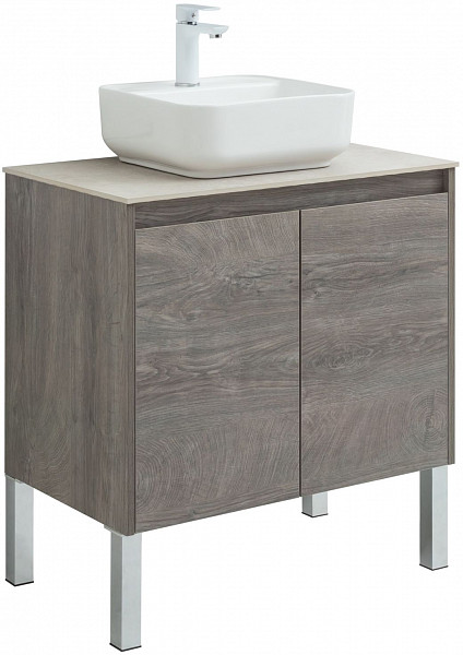 Тумба под раковину Aquanet Nova Lite 75 дуб рошелье (2 дверцы) 00298851