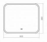 Зеркало Silver Mirrors Stiv 80х70 см ФР-00001503