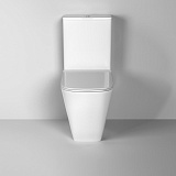 Унитаз Style GR-4472S (620*365*920) напольный БЕЗОБОДКОВЫЙ с ВЫСОКОЙ ЧАШЕЙ 48 см, 2 места