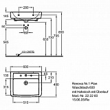 Раковина 60 см Geberit Renova Nr.1 Plan 222260000