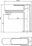 Смеситель для раковины Aquanet Cinetic AF120-10С AF120-10С