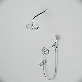 FP85A10020 X-Joy TouchReel, набор: нажимной см-ль д/в/душа, верхний душ 220 мм, держатель д/верхн.ду