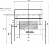 Тумба под раковину Aquanet Виченца 60 белый 00196252