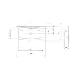 Раковина под тумбу Акватон - МИЛАН 120 1A704531ML010