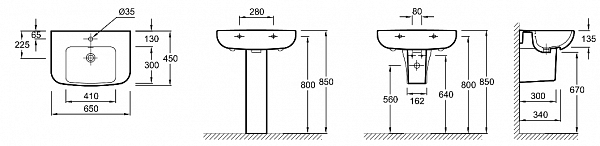 Раковина Jacob Delafon Odeon Up 65х45 см E4743-00