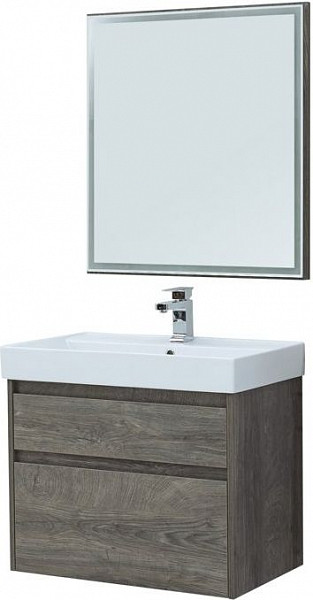 Мебель для ванной Aquanet Nova Lite 75 дуб рошелье (2 ящика) 00242904