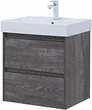 Тумба под раковину Aquanet Nova Lite 60 дуб серый (2 ящика) 00287889