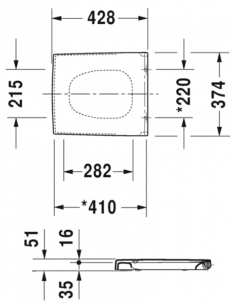Крышка-сиденье Duravit Vero 0067690000 с микролифтом