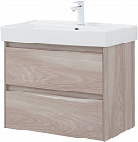 Тумба под раковину Aquanet Nova Lite 75 орех светлый (2 ящика) 00287885