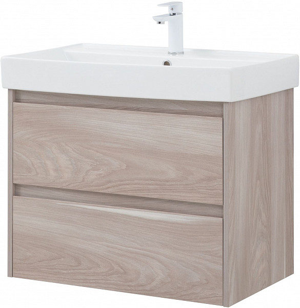 Тумба под раковину Aquanet Nova Lite 75 орех светлый (2 ящика) 00287885