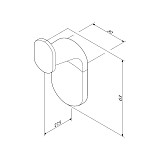 A84345522 X-Joy Крючок для полотенец (2 шт)