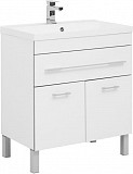 Тумба с раковиной Aquanet Верона 75 белый (напольная 1 ящик 2 дверцы) 00287670