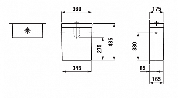 Бачок для унитаза Laufen Palomba 8.2880.0.000.278.1