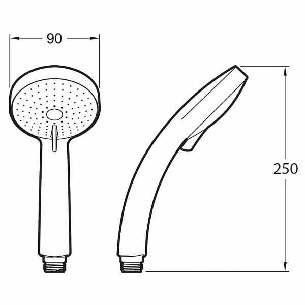 Душевая лейка Jacob Delafon Beat E76906RU-CP