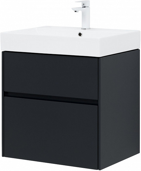 Тумба под раковину Aquanet Бруклин 60 антрацит матовый 00310140