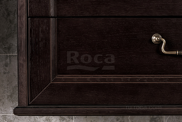 Тумба под раковину Roca America Evolution W 85 дуб темный ZRU9302952