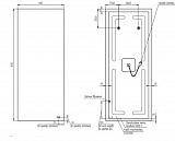 Зеркало Cersanit ECLIPSE smart 60х145