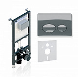 Инсталляция Alcora ST 1200 с клавишей   ROUND Chrome