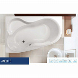 Акриловая ванна Vagnerplast Melite 160x105 левая VPBA163MEL3LX-04