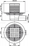 Сливной трап AlcaPlast APV1321 105 x 105/50