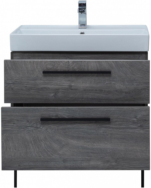 Тумба под раковину Aquanet Nova 75 дуб рошелье (2 ящика) 00242260