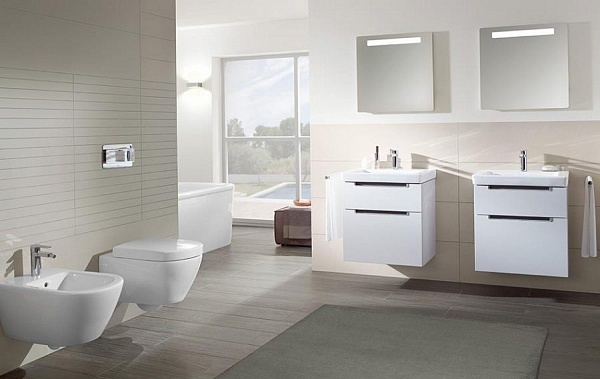 Биде подвесное Villeroy & Boch Subway 7400 0001 alpin
