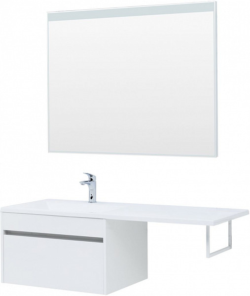 Тумба под раковину Aquanet Токио 68 белый (подвесная, 1 ящик) 00236917