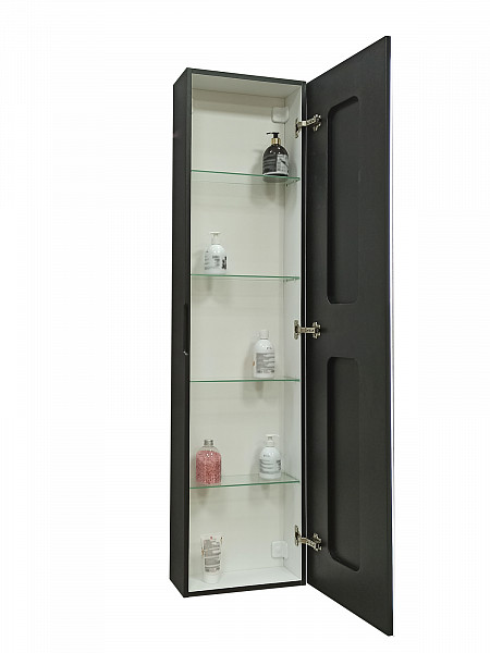 Зеркало-шкаф Континент "Mirror Box black Led" 400х1600