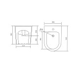 Биде напольное Aquatek ОБЕРОН/ БЕТТА AQ1276-00