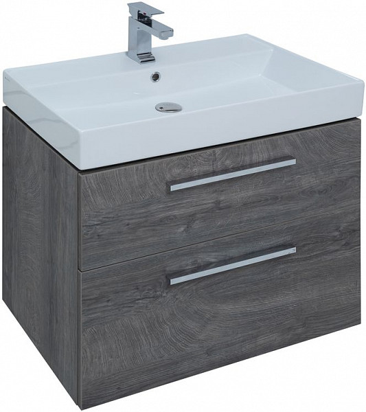 Тумба под раковину Aquanet Nova 75 дуб рошелье (2 ящика) 00242260