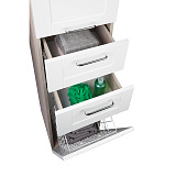 Пенал для ванной комнаты, напольный, белый/дерево, 36 см, Sena, IDDIS, SEN3600i97