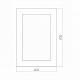 Зеркало AZARIO Галактика 690х920 с LED-подсветкой и выключателем - датчик на движение (ФР-00001419)