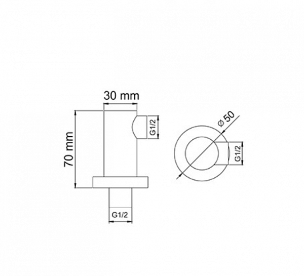Встраиваемый комплект для душа с верхней душевой насадкой и лейкой Wasserkraft A14129