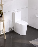 Унитаз-компакт "Koller Pool" ORION Rimless, сиденье дюропласт: SoftClose, Take Off, антибактериальное покрытие, система «Антивсплеск», механизм смыва Geberit