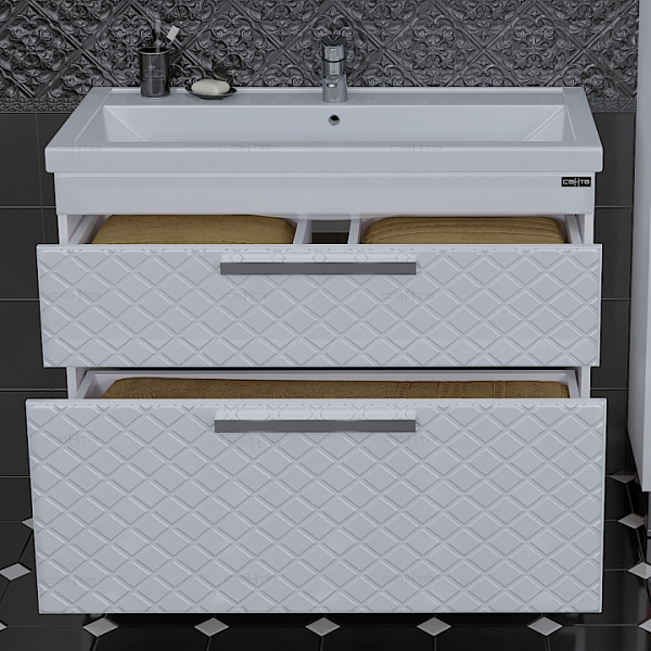 Тумба под раковину Калипсо 100 напольная Санта 217011лN