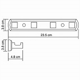 Кронштейн настенный Wasserkraft Lippe K-6574
