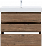 Тумба под раковину Aquanet Nova Lite 100 дуб рустикальный (3 ящика) 00302480