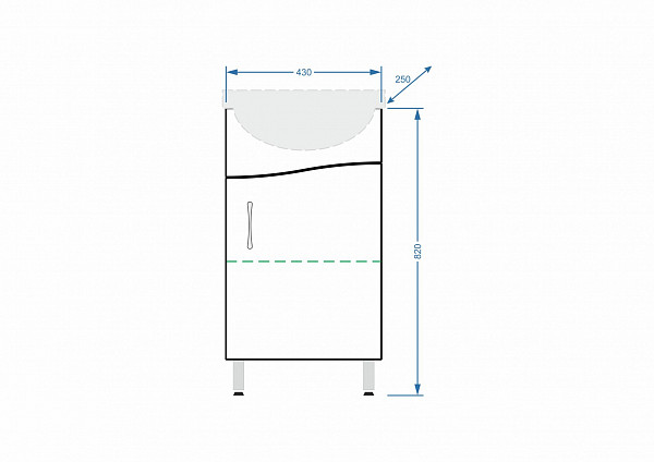 Тумба "Волна 45", Уют 45