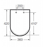 Крышка для чаши Roca Hall Soft Close 801622004 с микролифтом, петли хром
