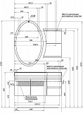 Мебель для ванной Aquanet Опера 115 L белый (2 дверцы 2 ящика) 00169414