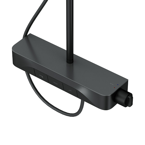 F078F722 Func, душ.система: см-ль-полка д/ванны/душа, душ.штанга, верхн. душ квадр., ручн.душ, черн.