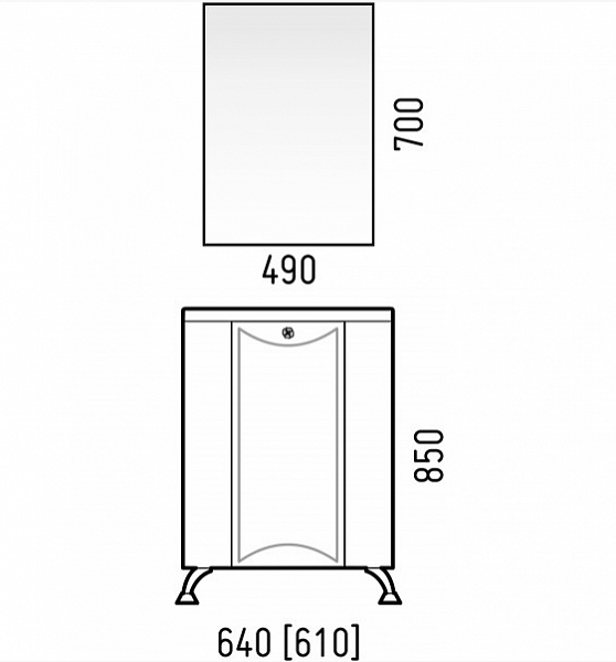 Зеркало-шкаф угловое Триана 37 Corozo SD-00000300