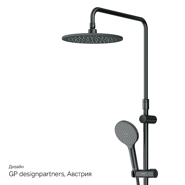 F0780522 Like душ.система, набор: смеситель д/ванны/душа с термостатом, верх.душ.d 220 мм, ручной ду
