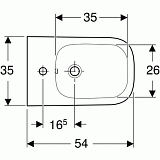 Биде подвесное Geberit Smyle Square 500.209.01.1