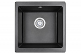 Мойка кухонная Granula квадратная кварц 4451, ЧЁРНЫЙ